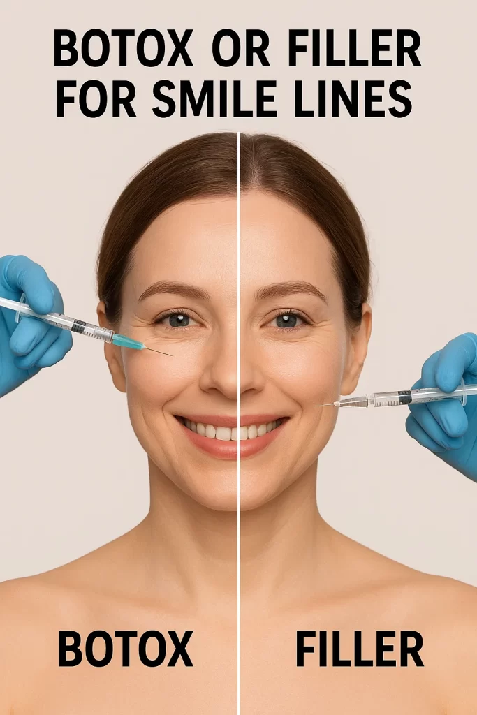 برای خط خنده بوتاکس بهتره یا ژل